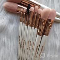 img 1 attached to Elevate Your Beauty Routine With EIGSHOW'S Premium Synthetic Makeup Brush Set - 10Pcs Vegan Brushes For Flawless Application Of Foundation, Powder, Lipstick, Blush, Contour And Eyeshadow In Magenta review by Patrick Bacho