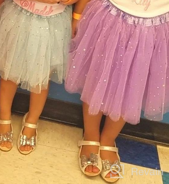 img 1 attached to 👧 Glitter Bow Sandals for Girls by Doll Maker review by Jessica Thompson