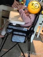 img 1 attached to VEEYOO Baby High Chair: Portable, Compact & Removable Tray For Eating & Feeding - Indoor/Outdoor Geometry Print! review by Brandon Battaglia