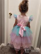 img 1 attached to Stylish NNJXD Flower Girl Dress For Kids' Special Occasions - Ruffles & Lace Party Wedding Dresses! review by Kristi Ratz