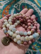 img 1 attached to Find Inner Peace With GVUSMIL'S 108 Mala Beads Bracelet: A Yoga-Inspired Natural Gemstone Jewelry For Both Women And Men review by Jessica Hall