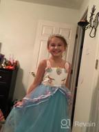 img 1 attached to Unicorn Rainbow Long Tulle Dress For Girls - Perfect For Weddings, Birthdays, Princess Parties, Carnivals, Performances, Dances, Pageants, And Ball Gowns By MYRISAM review by Mark Albright