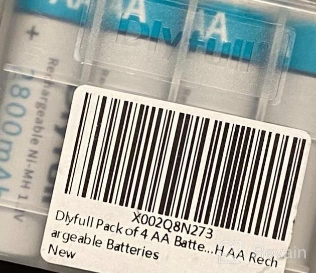 img 1 attached to Long-Lasting Power Solution: Dlyfull Pack Of 4 High Capacity Precharged AA Rechargeable Batteries – 2800MAh Ni-MH review by Prince Ruffins