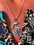 img 1 attached to Mothers Day Gifts for Women: 🐬 925 Sterling Silver Dolphin Necklace with Chain review by Connie Love