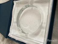 img 1 attached to Clear Square Crystal Ashtray - Amlong Crystal Large 6X6 Inch Design With Gift Box And Premium Quality review by Heather Johnson