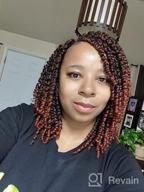img 1 attached to Long Passion Twist Crochet Hair For Women, Pre-Twisted Passion Twist Hair 24 Inch, 8 Packs Pre-Looped Natural Black Passion Twists Braiding Synthetic Hair Crochet Passion Twist Hair Extensions (24 Inch (Pack Of 8), 1B#) review by Emily Wilson