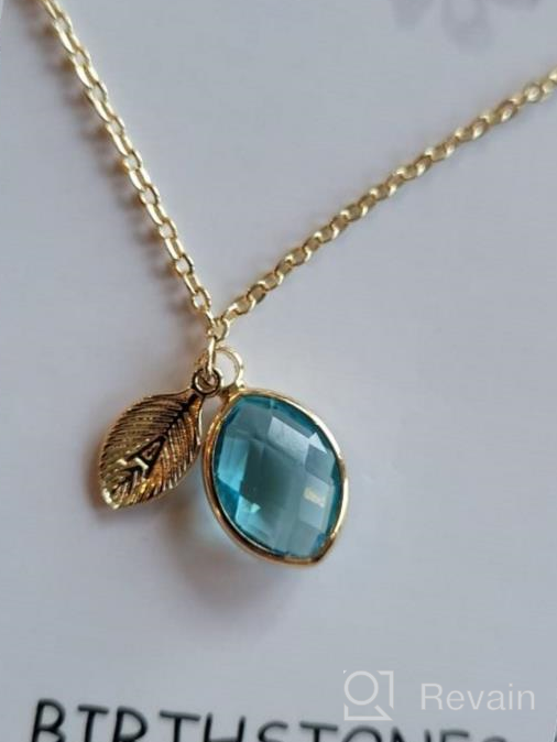 img 1 attached to Dazzle With Me&Hz 14K Gold Filled Birthstone Necklace - The Perfect Birthday Or Valentines' Day Gift For Women And Girls! review by Joe Bottomkent