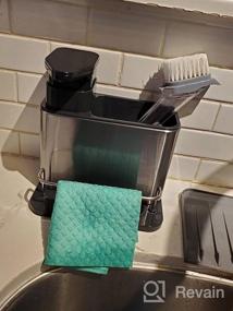 img 6 attached to Sink Organizer With Drain Hole And Sponge Holder For Kitchen And Bathroom Soap Dispenser By ODesign