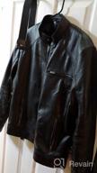 img 1 attached to Clearance Sale: Brown Motorcycle Style Leather Jacket For Men - Blingsoul Black Leather Jacket review by Chris Bradford