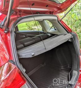 img 6 attached to Обновите свой Honda FIT: высококачественная неубирающаяся черная защитная крышка багажника [2015-2019]