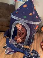 img 1 attached to LOJETON 1Pc Space Ship Xmas Gift Kids Play Tent, Crawl Tunnel, Ball Pit For Toddlers, Indoor & Outdoor Playhouse Castle Toys, Baby Boys Girls Gift For 3 4 5 6 7 Years Old (Balls Not Included) review by Todd Fernandez
