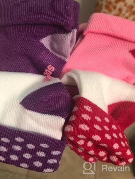 img 1 attached to Hanes Girls' Toddler 6-Pack Turncuff Socks - Adorable and Comfortable Footwear for Little Fashionistas! review by Kevin Parker