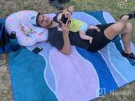 img 1 attached to Large Waterproof Picnic Blanket - 60X80 Inches 3-Layer Sandproof Beach Blanket For Camping, Grass And Outdoor Activities - Foldable And Portable Picnic Mat By Exclusivo Mezcla review by Paula Jones