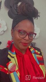 img 6 attached to SHENBOLEN Women African Print Coat Kente Top