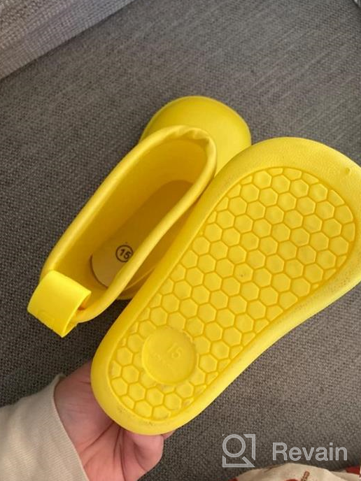 img 1 attached to 👞 GIGIDIDI Outdoor Toddler Yellow Short Boots - Boys' Shoes review by Jason Sundstrom