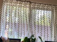 img 1 attached to Upgrade Your Home Décor With BROSHAN'S Natural Embroidered Sheer Curtains - Perfect For Living Room Or Kids Room! review by Tom Reasons