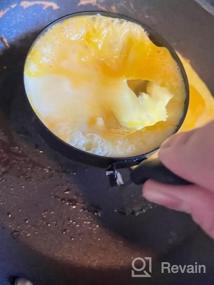 img 8 attached to COTEY 3.5" Набор из 4 круглых кольца для яиц с деревянной ручкой - большие формы для жарки яиц и английских маффинов - форма для приготовления завтраков на сковороде