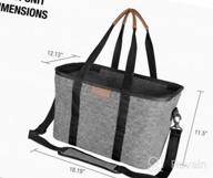 img 1 attached to CleverMade: The Ultimate Collapsible Grocery Bag For Eco-Conscious Shoppers! review by Kenneth Broszko