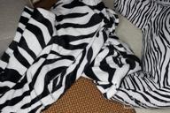 картинка 1 прикреплена к отзыву NANPIPER Bed Blankets Super Soft Fuzzy Flannel Blanket Lightweight Fleece Microfiber Zebra Print Throw Size 65"X80 от Charles Woods