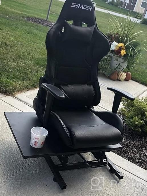img 1 attached to Minneer Rear Seat Frame Racing Wheel Stand Parts/Accessories Installable Most Chair Seat Support DIY Not Included Seat review by Joseph Flamm