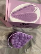 img 1 attached to Avilana Dual-Sided Silicone Facial Scrubber - Exfoliating And Cleansing Brush For All Skin Types - Manual 2-In-1 Face Scrubber And Exfoliator - Deeply Cleanses With Pure Silicone - Pink review by Ricardo Anderson