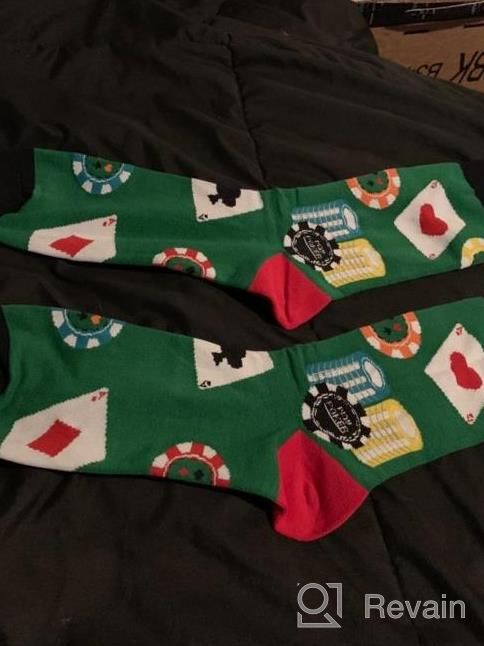 img 1 attached to Quirky And Fun Sock Designs For Men - Shark, Alien, Bigfoot, Astronaut, And More! Perfect Gift Ideas review by Vaibhav Karger