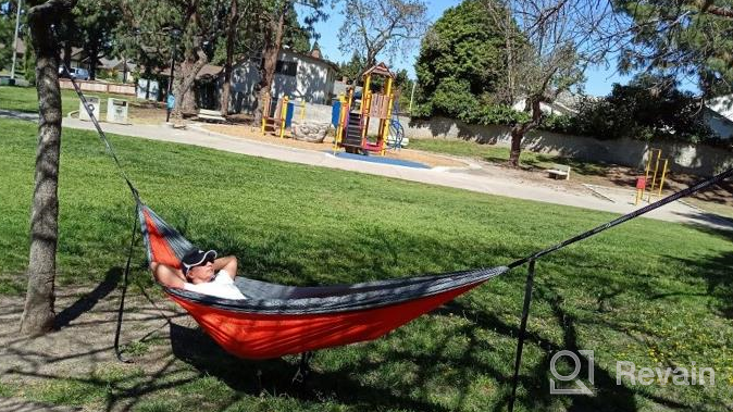 img 1 attached to AnorTrek Camping Hammock: Lightweight, Portable & Durable For Hiking, Backpacking Or Relaxation! review by Alif Eagle