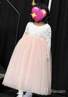 img 1 attached to Girl'S Lace Flower Tutu Dress A-Line Backless Princess Gown For Party Pageant review by Mark Fleming