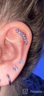 img 1 attached to Stylish And Durable Cartilage Piercing Jewelry Set With CZ Barbell Stud By MILACOLATO review by Ashley Brunner