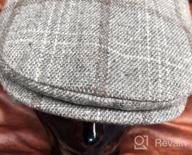 img 1 attached to Men'S Winter Wool Blend Irish Ivy Flat Newsboy Cap With Ear Flaps, 56-60CM review by Mark Cai