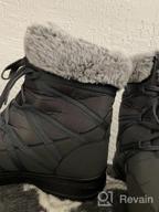 img 1 attached to Warm, Comfortable And Stylish: HARENCE Womens Snow Boots With Fur Lining And Waterproof Design review by Jane Johnson