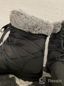 img 5 attached to Warm, Comfortable And Stylish: HARENCE Womens Snow Boots With Fur Lining And Waterproof Design