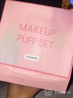 img 1 attached to Effortlessly Flawless: MAANGE 12-Piece Triangle Powder Puff Set For Seamless Makeup Application And Contouring review by Eric Trask