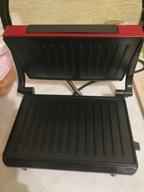 img 3 attached to Sandwich maker Kitfort KT-1609 Panini Maker, red review by Barbara Pisarek ᠌