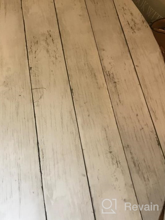 img 1 attached to Removable Wood Peel And Stick Wallpaper 17.71 In X 32.8 Ft Self Adhesive Decorative Wall Covering Vintage Wood Panel Interior Film - Abyssaly White Grey review by Josh Clifton