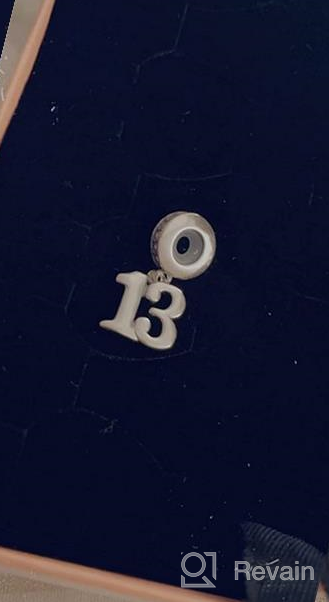 img 1 attached to 🎂 925 Sterling Silver Number Birthday Charms for European Bracelet/Necklace review by Mike Pedroza