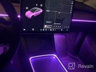 img 1 attached to Upgrade Your Tesla Model 3/Y Interior With VIHIMAI'S Automatic On/Off RGB LED Light Strips review by Deonte Bates
