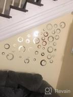 img 1 attached to Set Of 28 Silver Circle Wall Stickers For DIY Living Room/Bedroom Decoration With Mirrored Finish - Aooyaoo Solid Circles review by Matthew Davenport