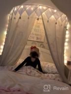 картинка 1 прикреплена к отзыву Серый балдахин для кровати для девочек: детская игровая комната принцессы, читальный зал, шифоновая подвесная палатка с москитной сеткой - идеальное детское украшение для дома от Candace Parker