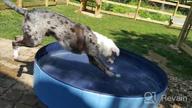 img 1 attached to 🐶 Jasonwell Foldable Dog Pet Bath Pool - Collapsible Kiddie Pool for Dogs, Cats, and Kids (48inch.D x 11.8inch.H, Grey) review by Nick Henning