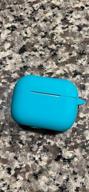 img 1 attached to Aqua Silicone Protective AirPods Pro Case With Keychain - Shockproof Cover Skin For 2019 Apple Charging Case review by Pablo Rudon