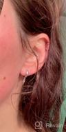 img 1 attached to Sterling Silver Huggie Hoop Earrings with Spike Star Ear Cuff - Delicate & Minimalist Earrings review by Johnathan Rothstein