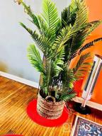 img 1 attached to Bring The Outdoors In: Stunning Fopamtri 5-Ft Artificial Areca Palm Trees For Home & Office review by Helen Love