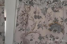 img 5 attached to H.VERSAILTEX Kitchen Curtains Birds Pattern Rustic Curtain Tiers Rod Pocket Small Windows Pair 58" W X 36" L Ultra Soft Textured For Café/Bath/Laundry/Bedroom