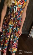 img 1 attached to Stylish and Comfortable: BINPAW Girls Floral Print Wide Leg Jumpsuit Dress for a Fashionable Summer Look review by Dave Calabro