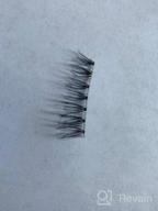 img 1 attached to Natural Fake Eyelashes Wenida 5 Pairs 100% Handmade Reusable Accent Eyelashes Makeup Half Corner False Eyelashes review by Arun Berry