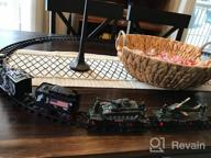 img 1 attached to USA Train Set For Kids - Includes Toy Train, Helicopter, Tank, Soldiers, And Train Tracks - Military Toy Train Set For Boys Ages 3,4,5,6,7,8 - Birthday / Xmas Gift For Kids 3 - 8 Years review by Jason Pinkney
