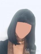 img 1 attached to Get A Perfect Look With Kalyss 28 Black Wig – HD Transparent Synthetic Lace Front Wig For Women With Natural Baby Hair And Heat Resistant Technology review by Jaie Bobin