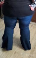 img 1 attached to Plus Size Women'S Ripped Bell Bottom Jeans With Elastic Waist, Flared Jean Pants 5XL review by Marina Smith