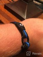 img 1 attached to Thin Blue Line Law Enforcement Bracelet - Perfect Gift for Police Officer review by Chris Doe